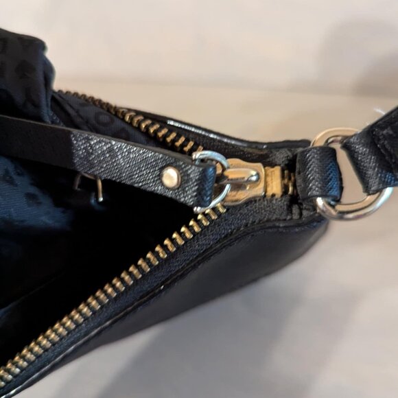 Kate Spade Slender Crossbody Purse Prospect Place Rima Cow Leather Black &‎ Gold - Picture 15 of 16